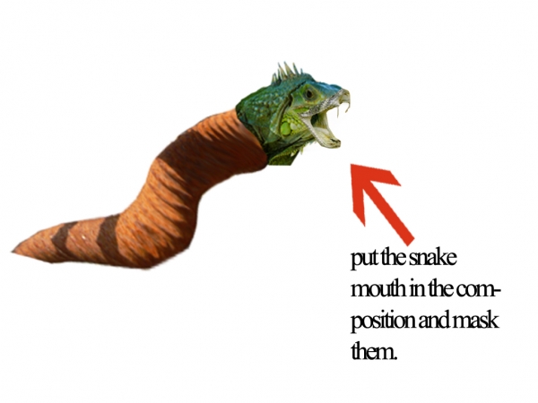 Creation of Sea Monster: Step 3